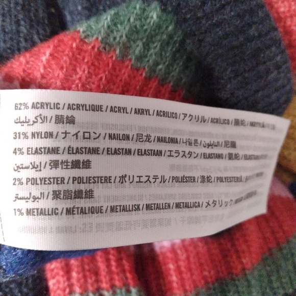 Abercrombie and Fitch Striped Metallic Tie Back Sweater Small - Picture 6 of 7